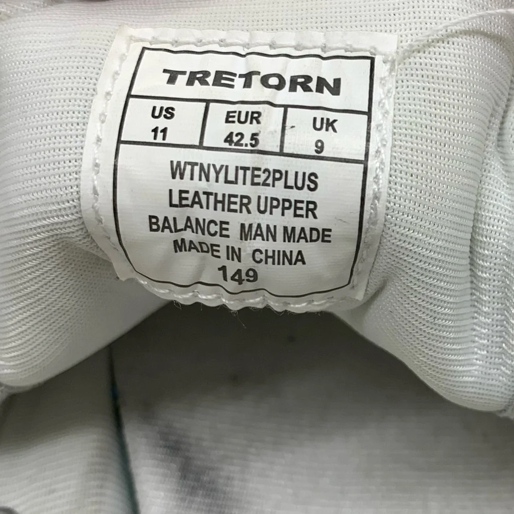 Tretorn Leather 2 Nylite Plus White on White Tennis Shoes Womens Size 11
